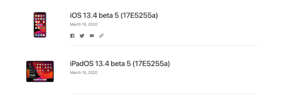 iOS 13.4 beta 5 發布，正式版越來越近了