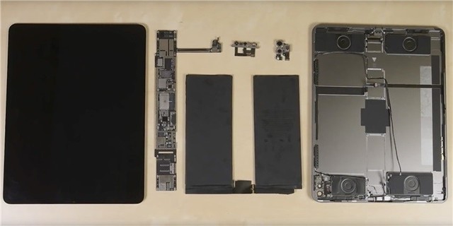 新款iPad Pro拆解報告出爐 光學雷達掃描儀現身